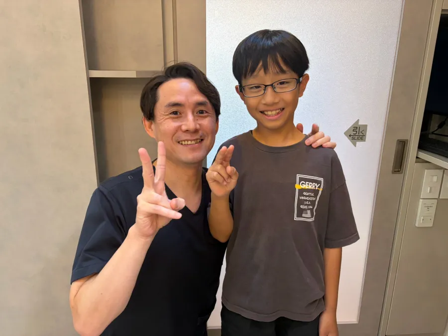 院長と当院に通うお子さま