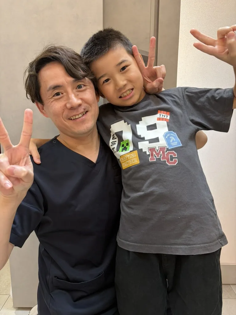 院長と当院に通うお子さま
