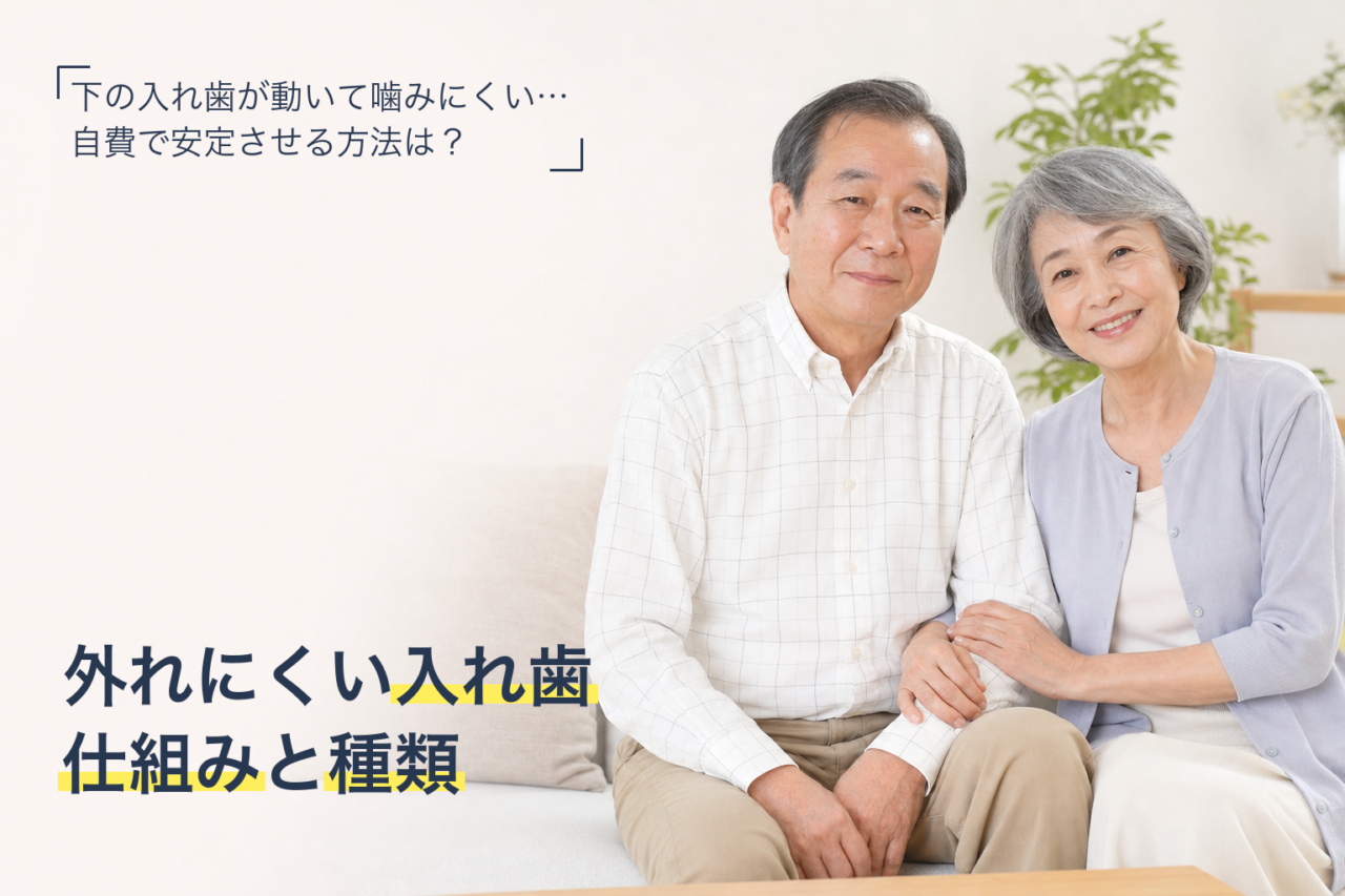 インプラントオーバーデンチャーの仕組みと種類を解説する記事のサムネイル