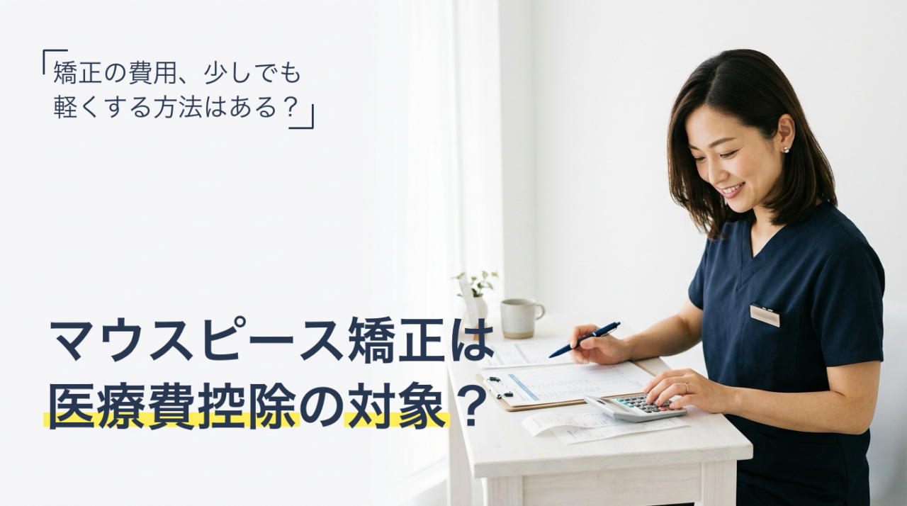 マウスピース矯正と医療費控除について解説するブログのサムネイル