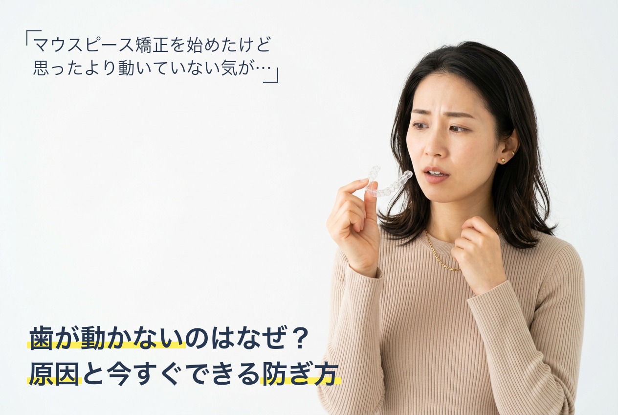 マウスピース矯正がうまくいかない原因と防ぎ方